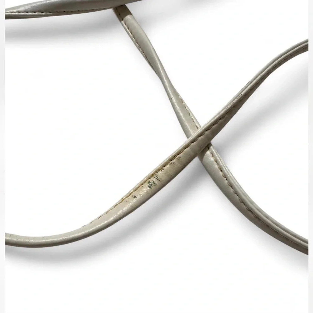 Giani Bernini genuine leather crossbody cream purse vintage - Picture 6 of 8